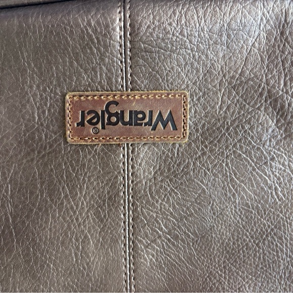 Wrangler Brown Leather Women's shoulder Bag Crossbody Fall - Picture 5 of 5